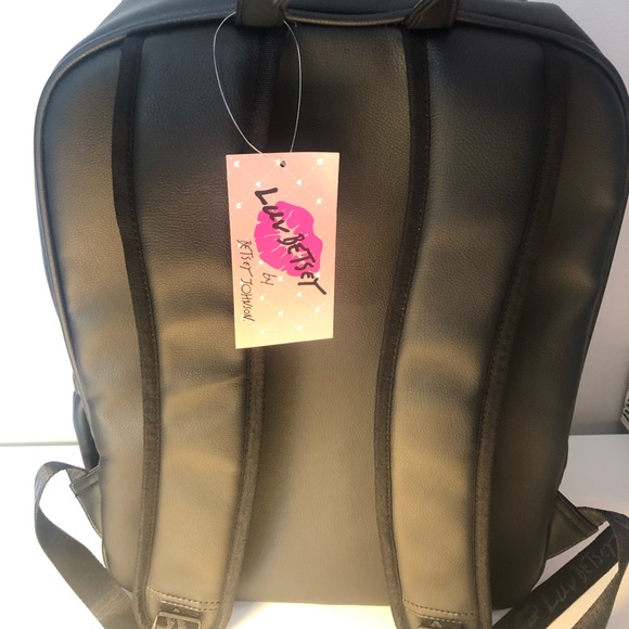 Betsey Johnson Faux Leather Bow Backpack - Picture 5 of 7